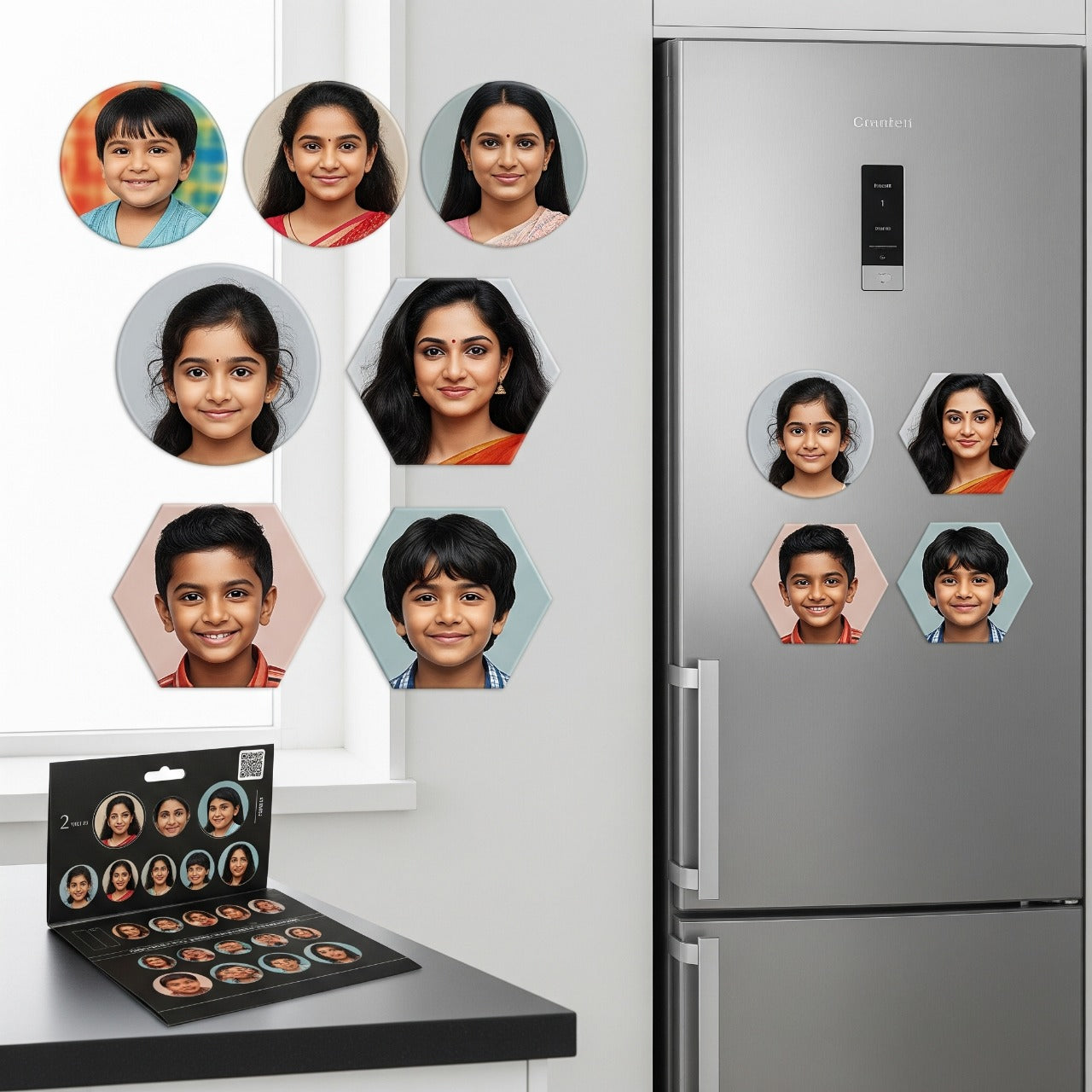 Heart Shape Acrylic Fridge Magnet