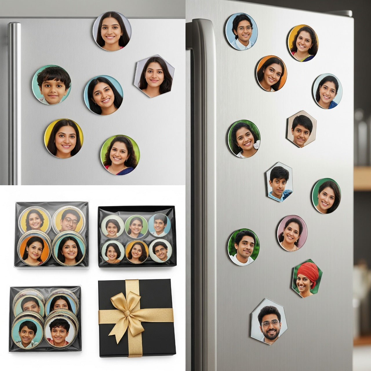 Heart Shape Acrylic Fridge Magnet