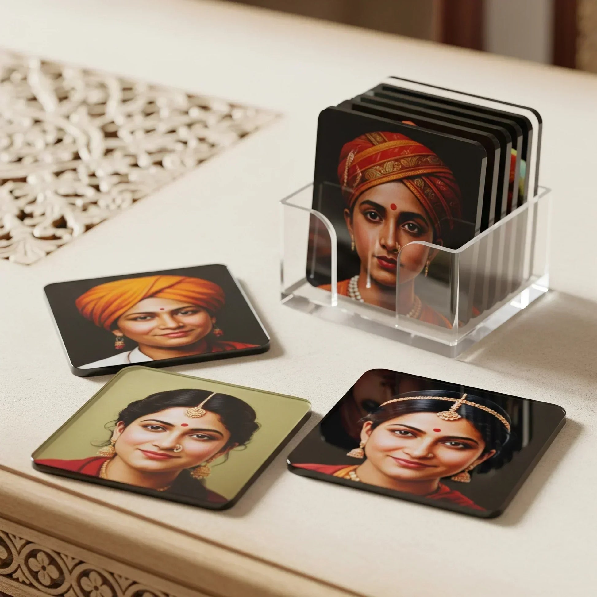 Octa Shape Tea Coasters
