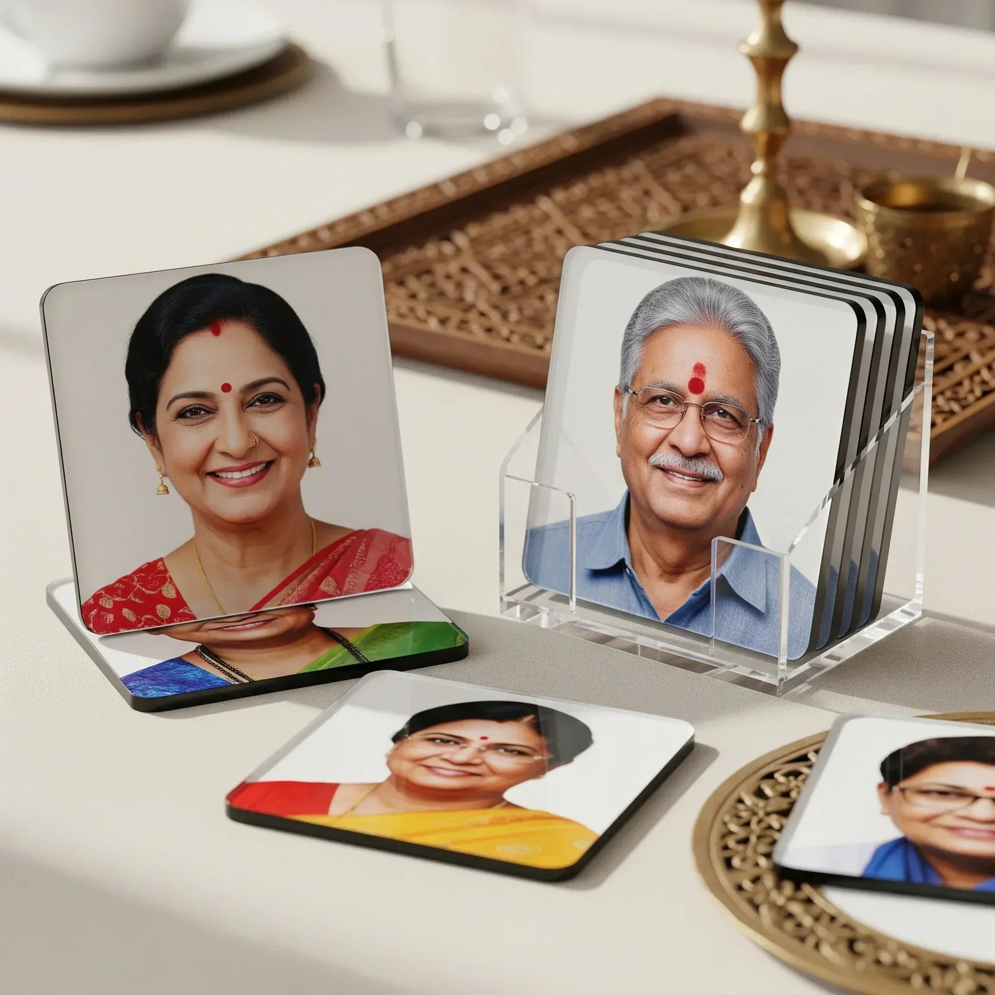 Octa Shape Tea Coasters