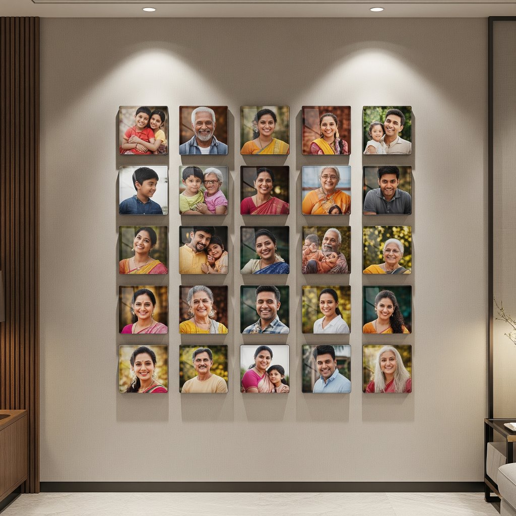 Square Mini Acrylic Wall Gallery