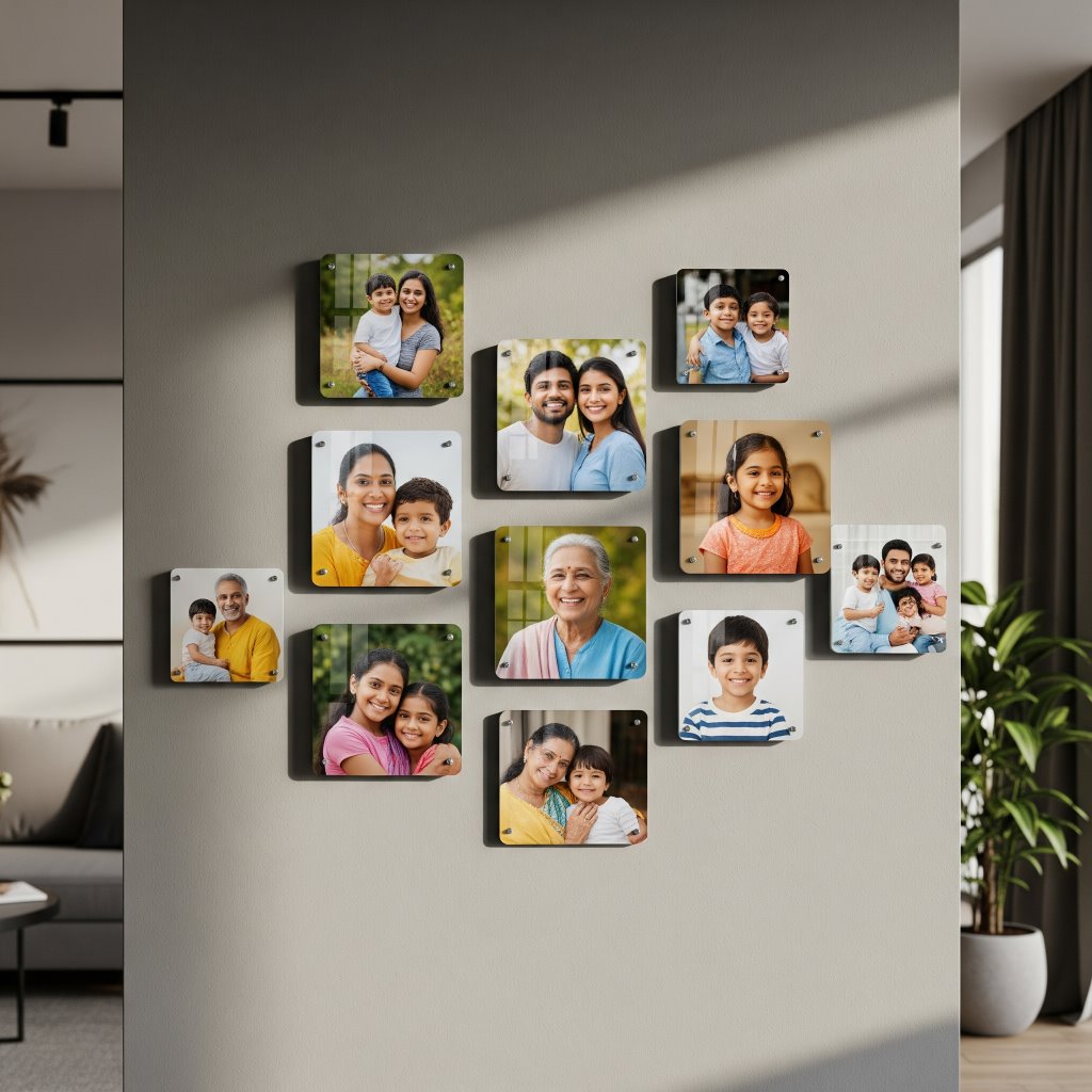 Square Round Mini Acrylic Wall Gallery