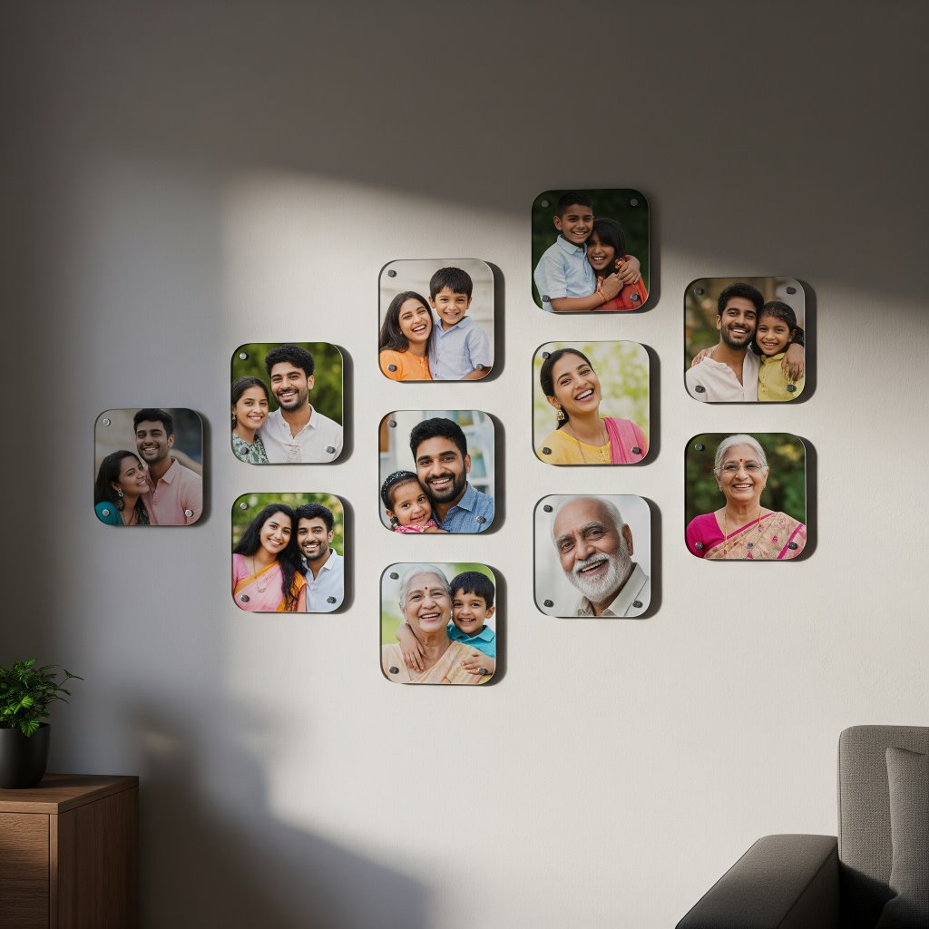 Square Round Mini Acrylic Wall Gallery