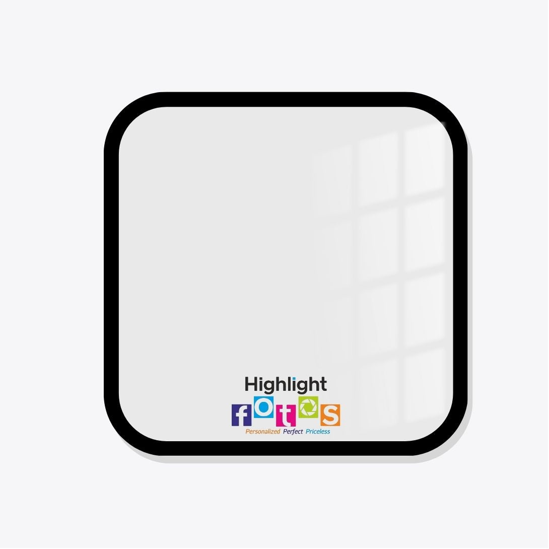 Dual Border Frame square round acrylic Wall Photo