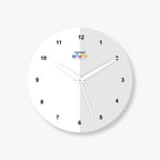 2 Photos Horizontal Circle Acrylic Photo Wall Clock