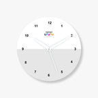 2 Photos Vertical Circle Acrylic Photo Wall Clock