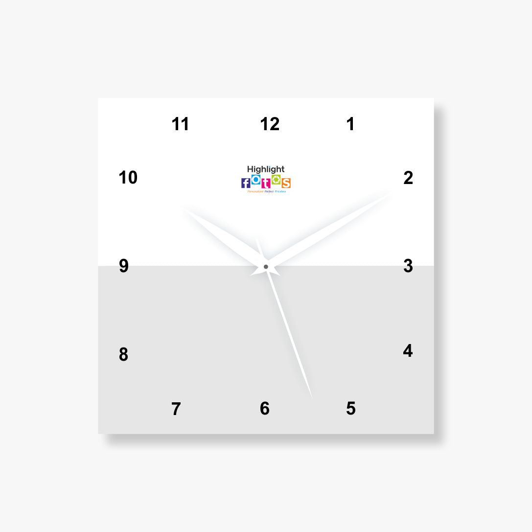 2 Pics Vertical Acrylic Photo Clock