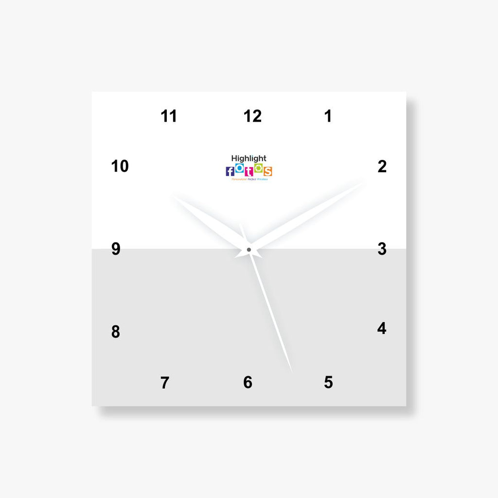 2 Pics Vertical Acrylic Photo Clock