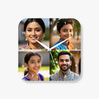 4 Photo Round Square Wall Clock