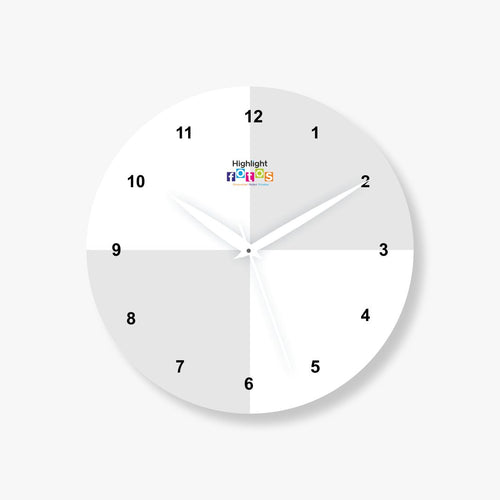 4 Photos Circle Acrylic Photo Wall Clock