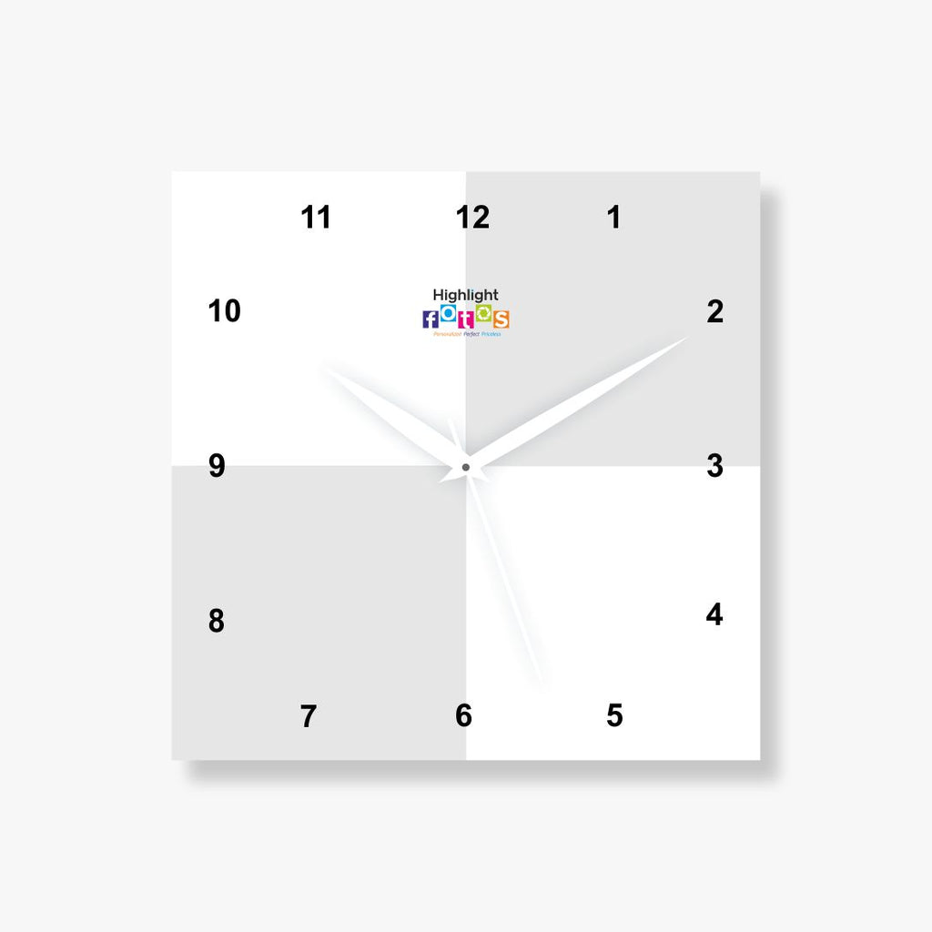 4 Pics Acrylic Photo Clock