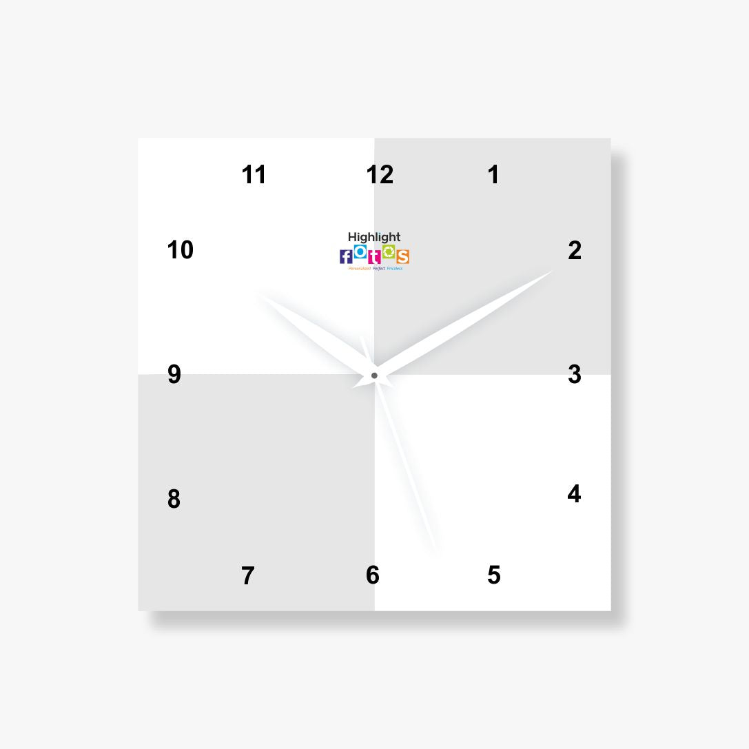 4 Pics Acrylic Photo Clock