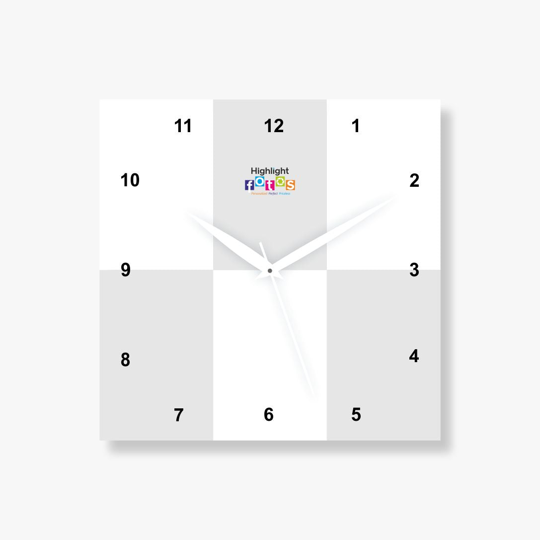 6 Pics Acrylic Photo Clock