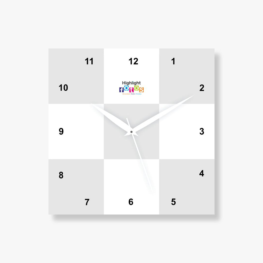 9 Pics Acrylic Photo Clock