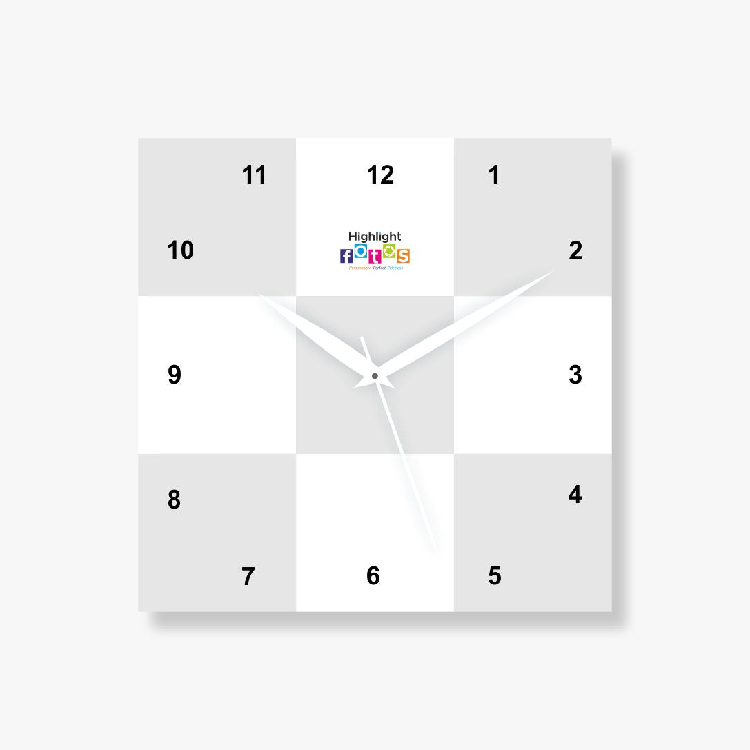 9 Pics Acrylic Photo Clock