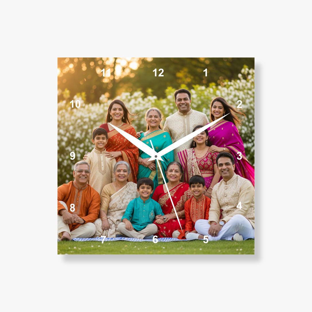 Acrylic Photo Wall Clock