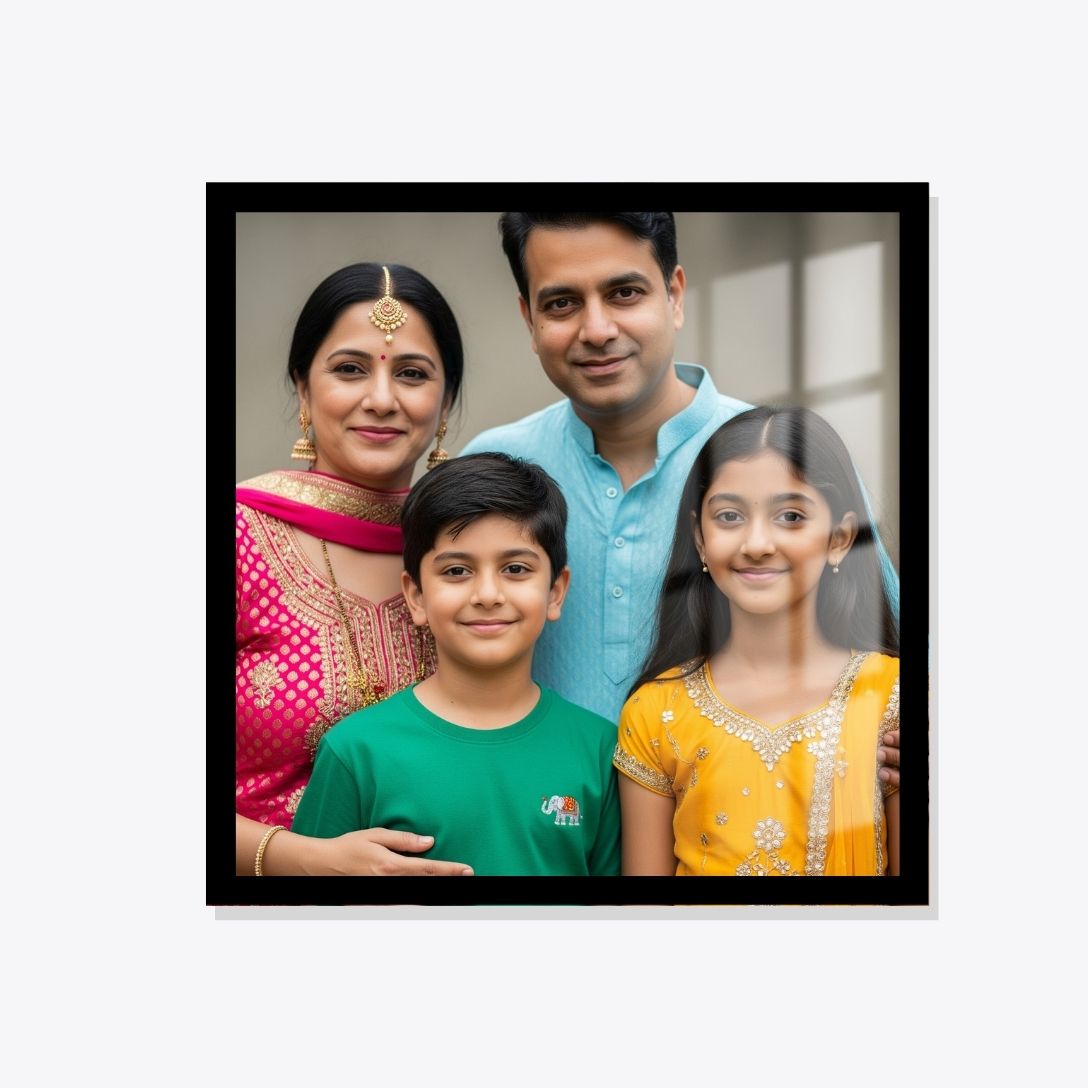 Acrylic Square Wall Photo Dual Border Fram