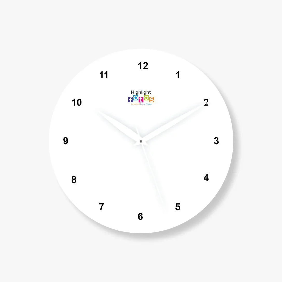 Circle Acrylic Photo Wall Clock