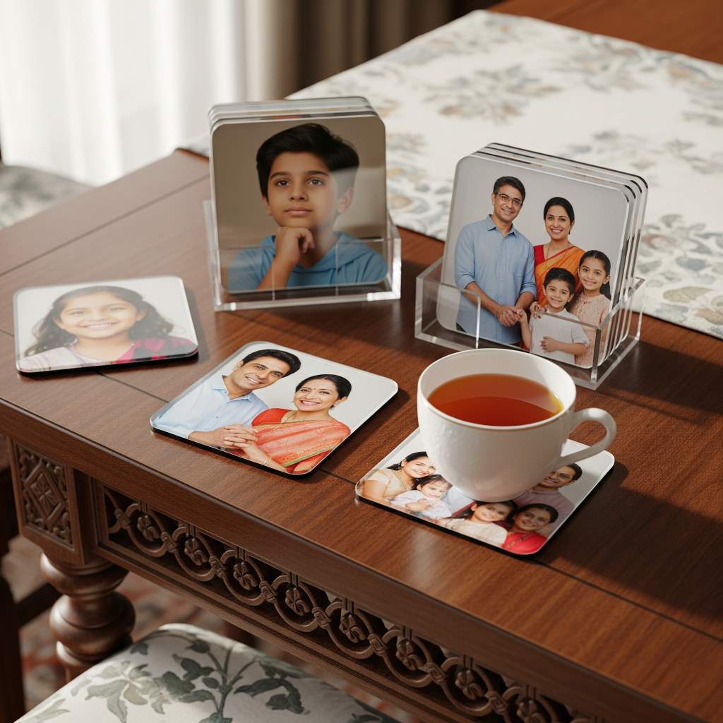 Depth Corners Shape Tea Coasters