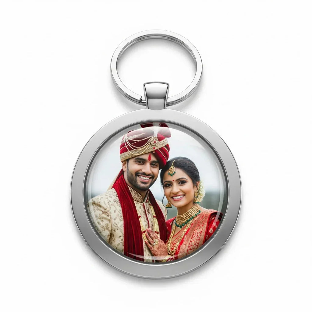 Square Round Key Chain