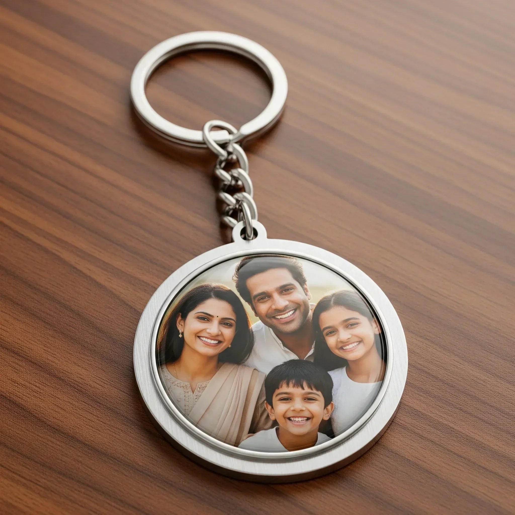Square Round Key Chain