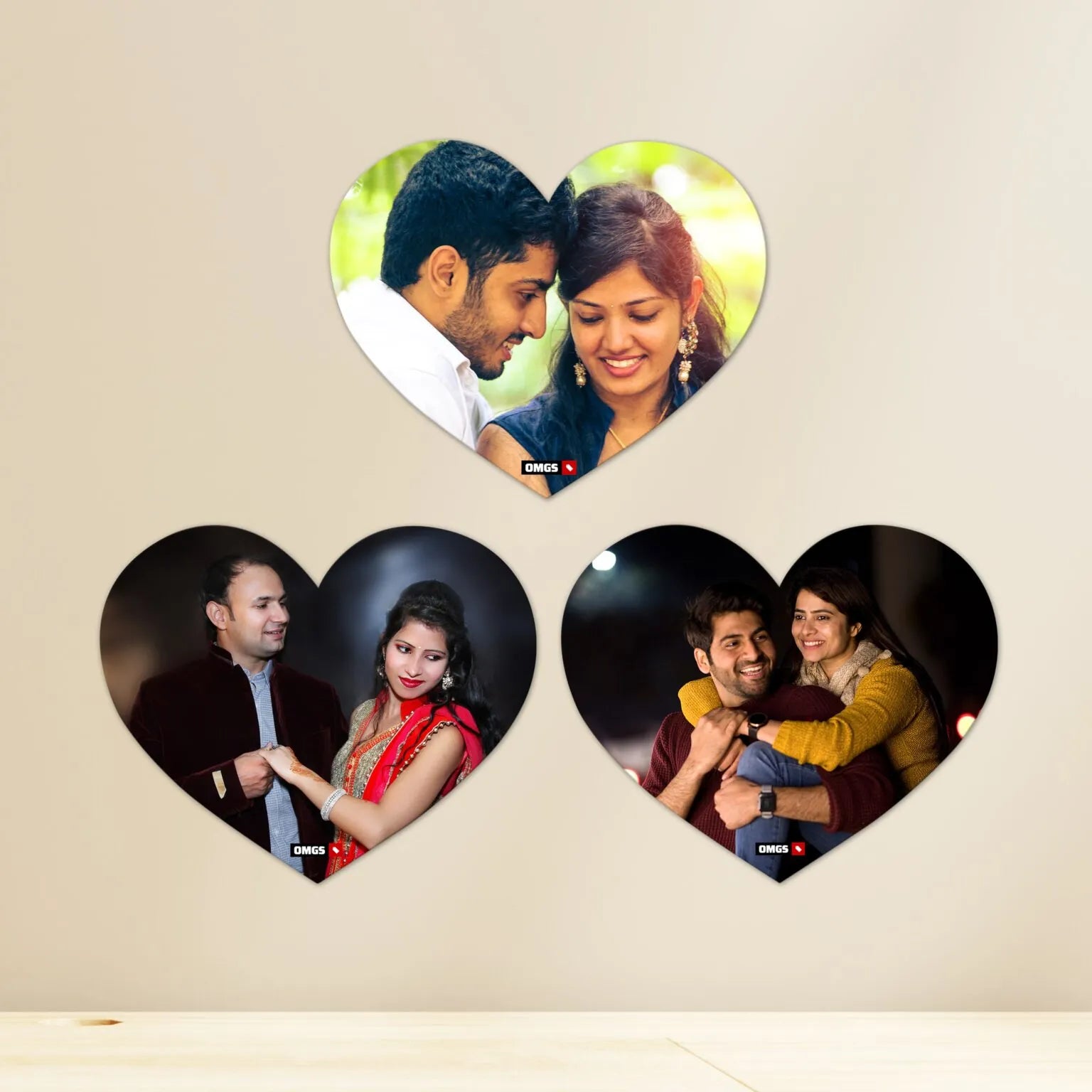 Heart Mini Acrylic Wall Gallery