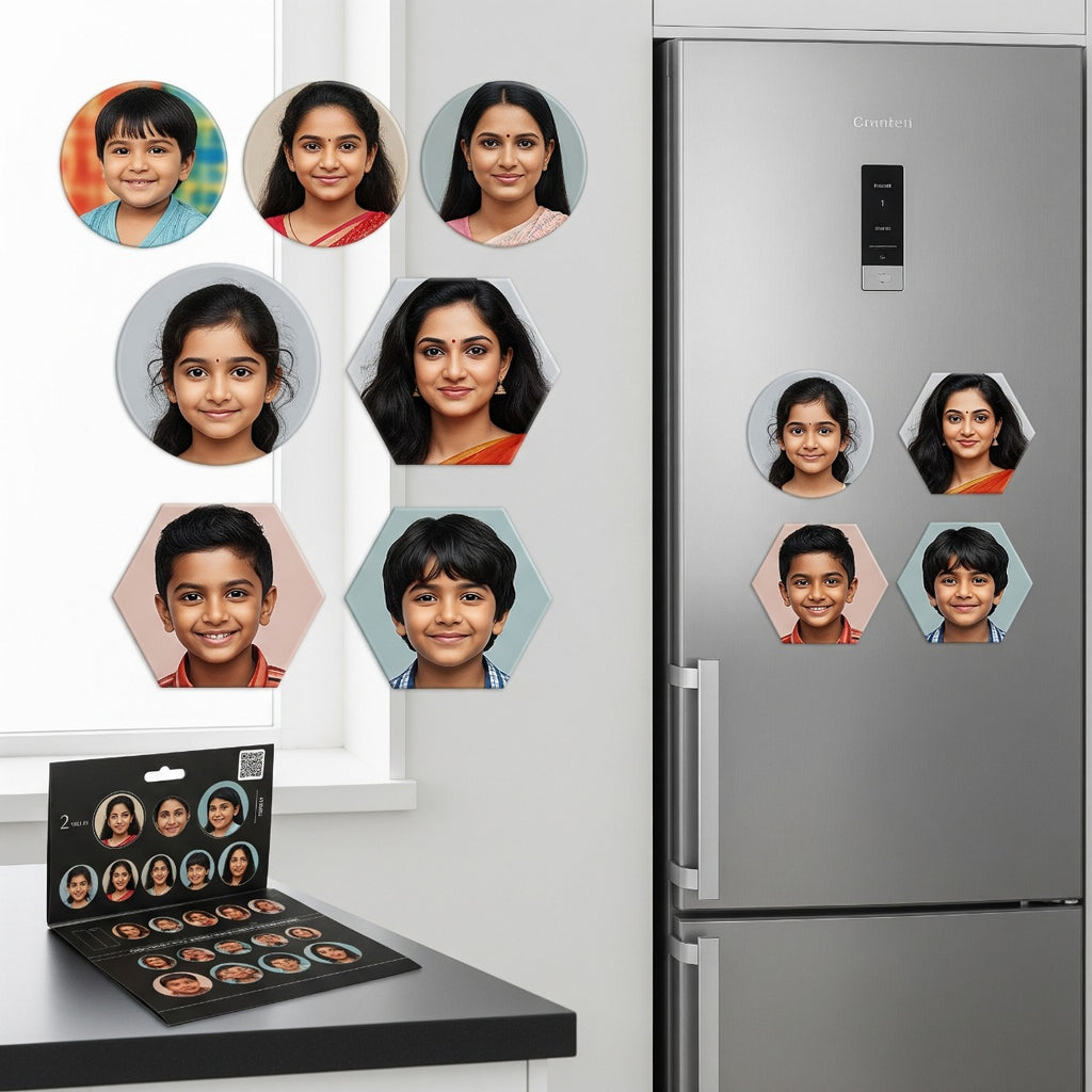 Heart Shape Acrylic Fridge Magnet