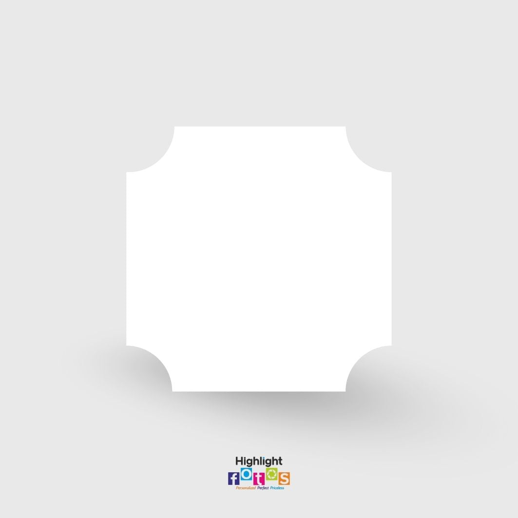 Depth Corners Shape Acrylic Fridge Magnet