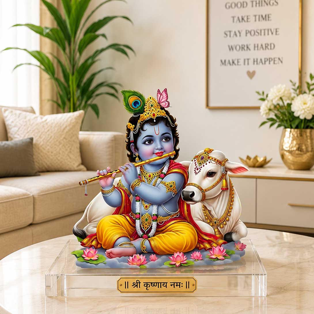 Krishna Ji with cow