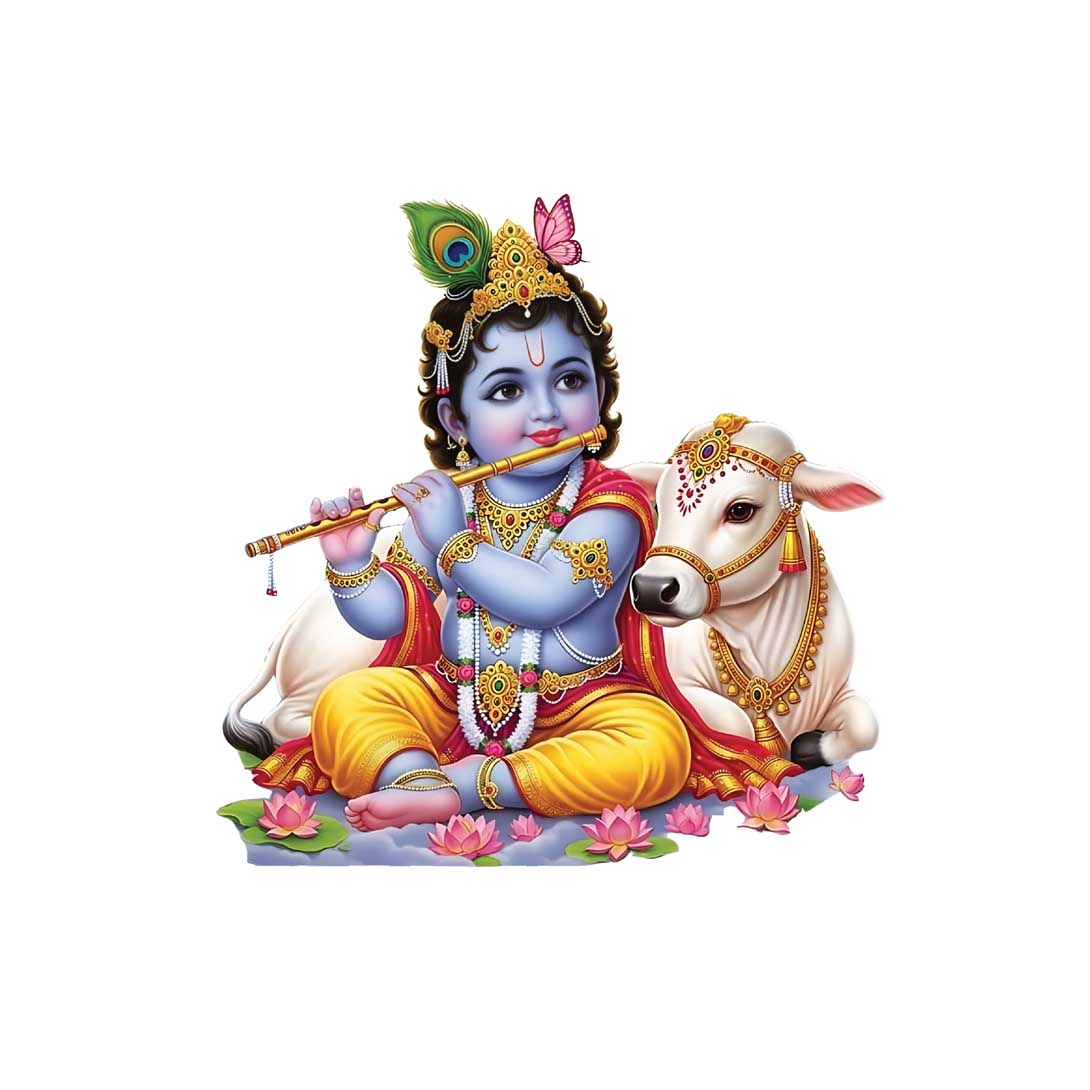 Krishna Ji with cow