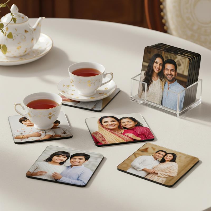 Octa Shape Tea Coasters