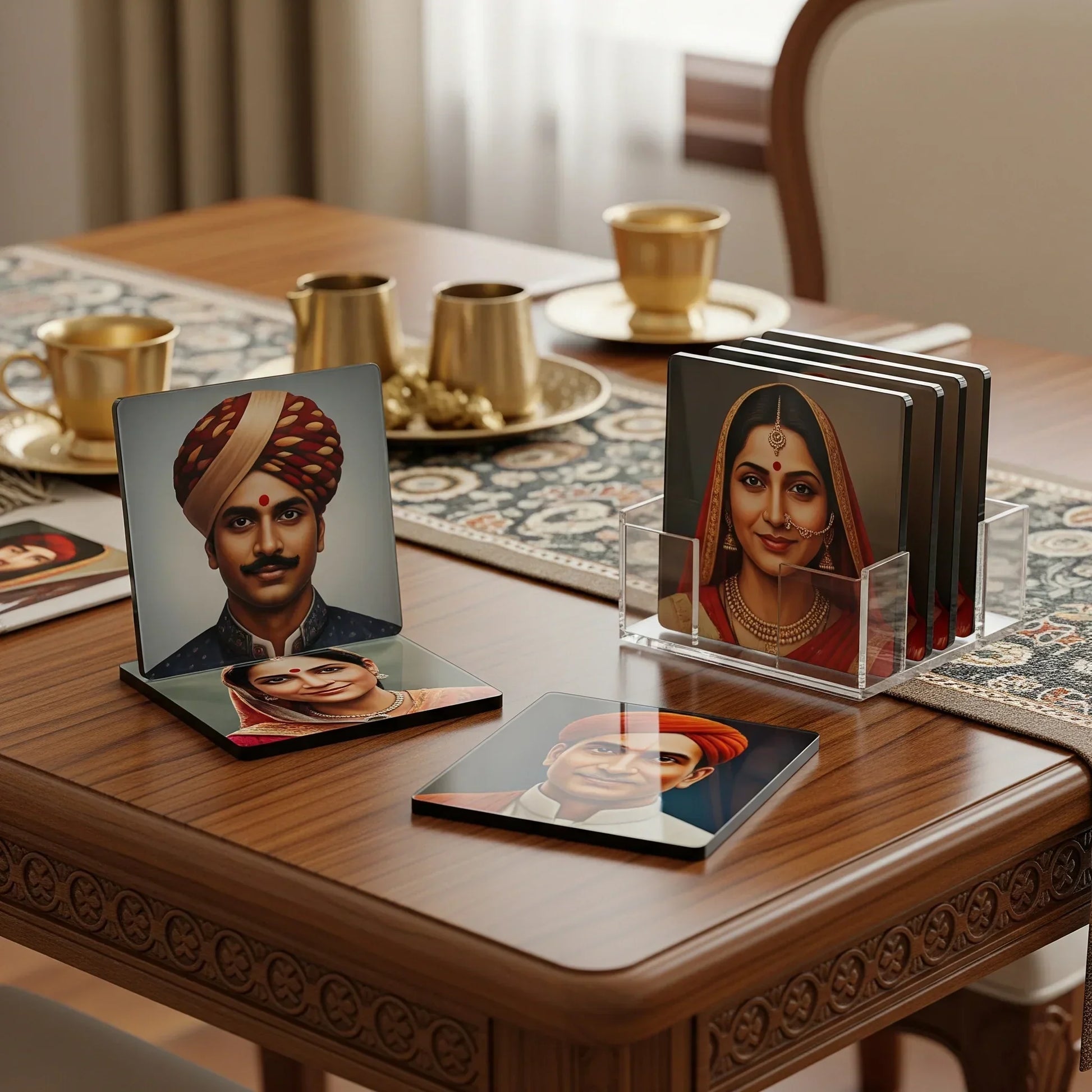 Octa Shape Tea Coasters