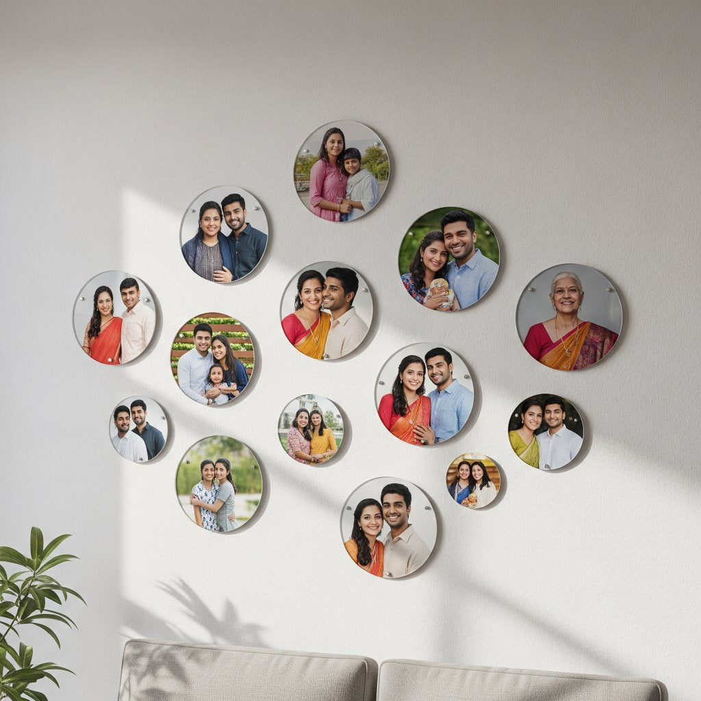 Round Mini Acrylic Wall Gallery