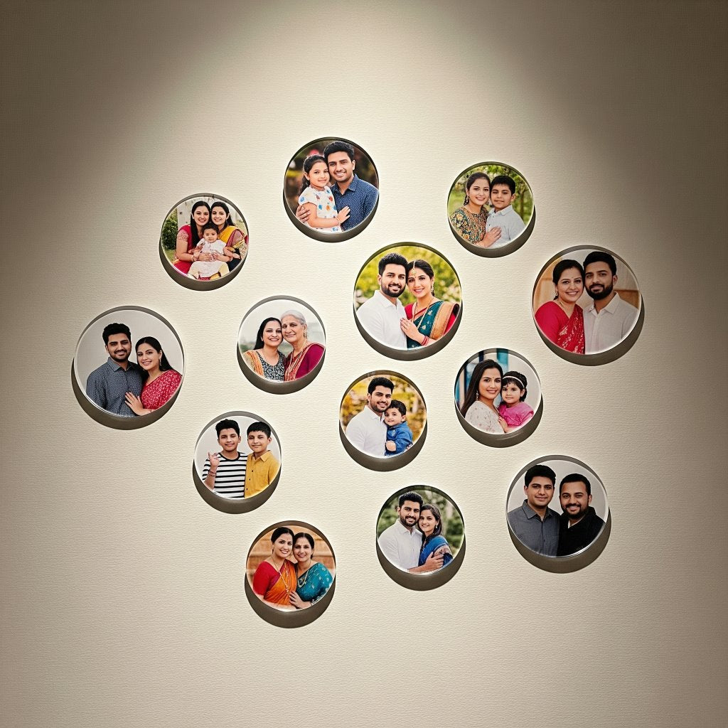 Round Mini Acrylic Wall Gallery