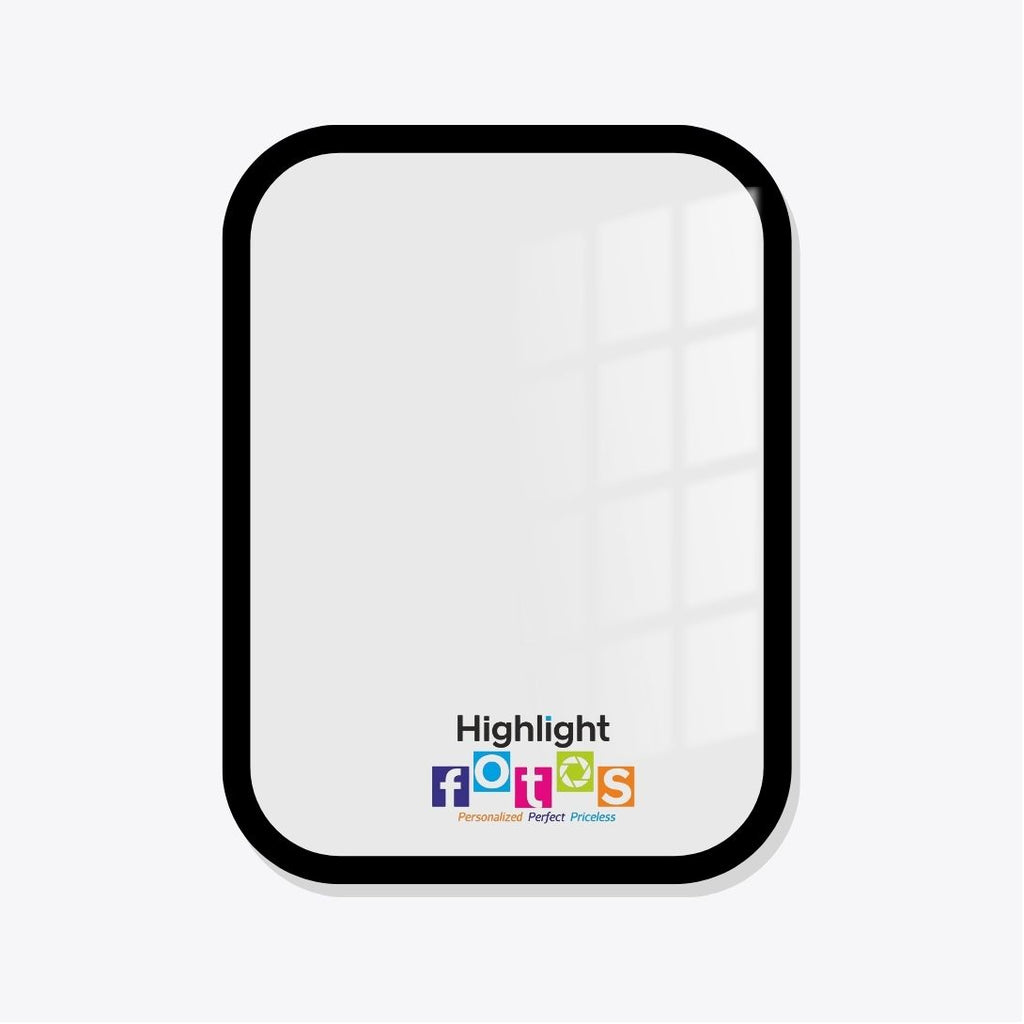 Rounded Rect Portrait Acrylic Dual Border Wall Photo