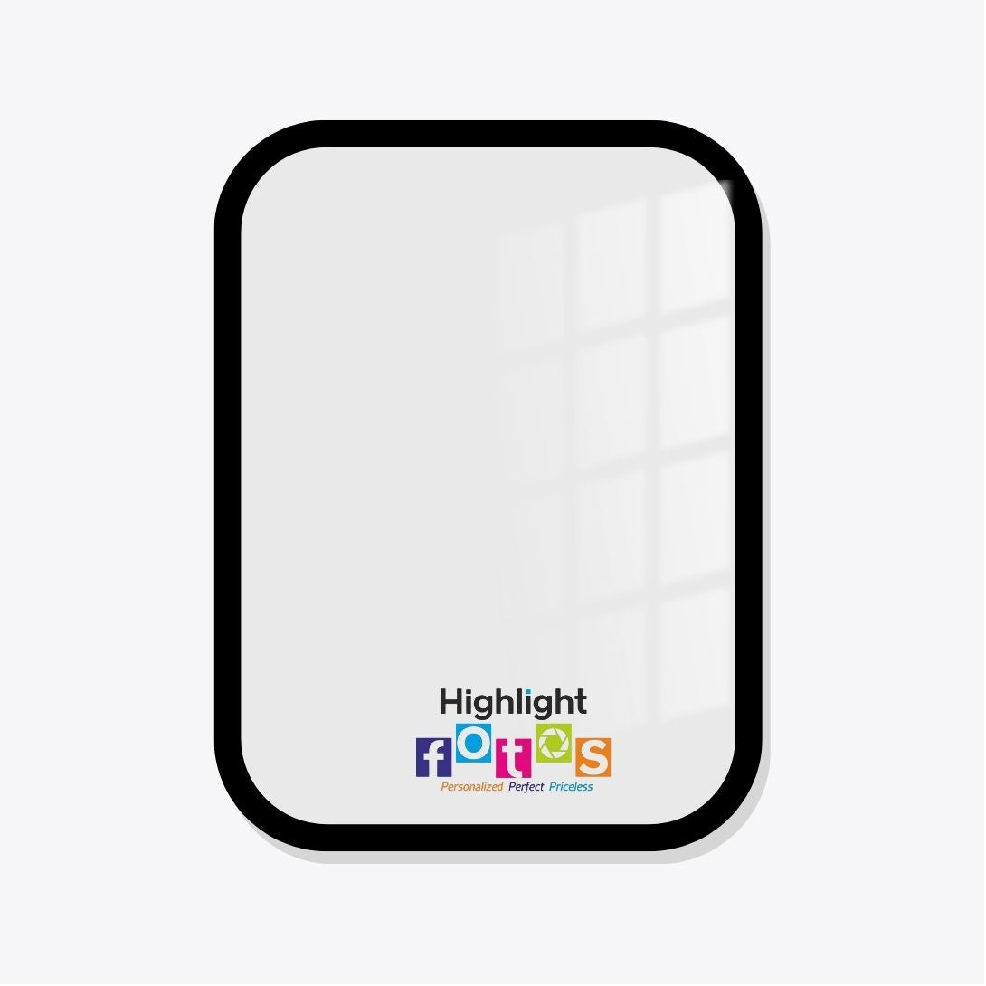 Rounded Rect Portrait Acrylic Dual Border Wall Photo