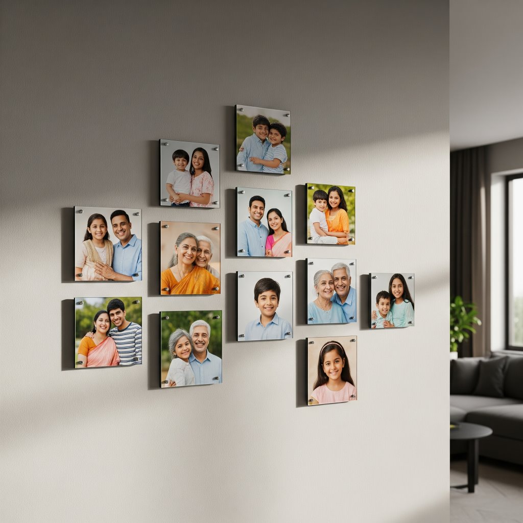 Square Mini Acrylic Wall Gallery