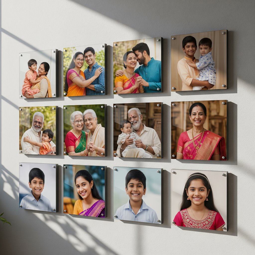 Square Mini Acrylic Wall Gallery