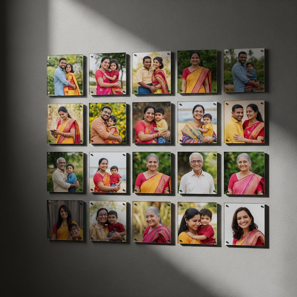 Square Mini Acrylic Wall Gallery