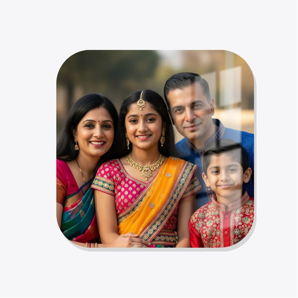 Square Round Acrylic Wall Photo