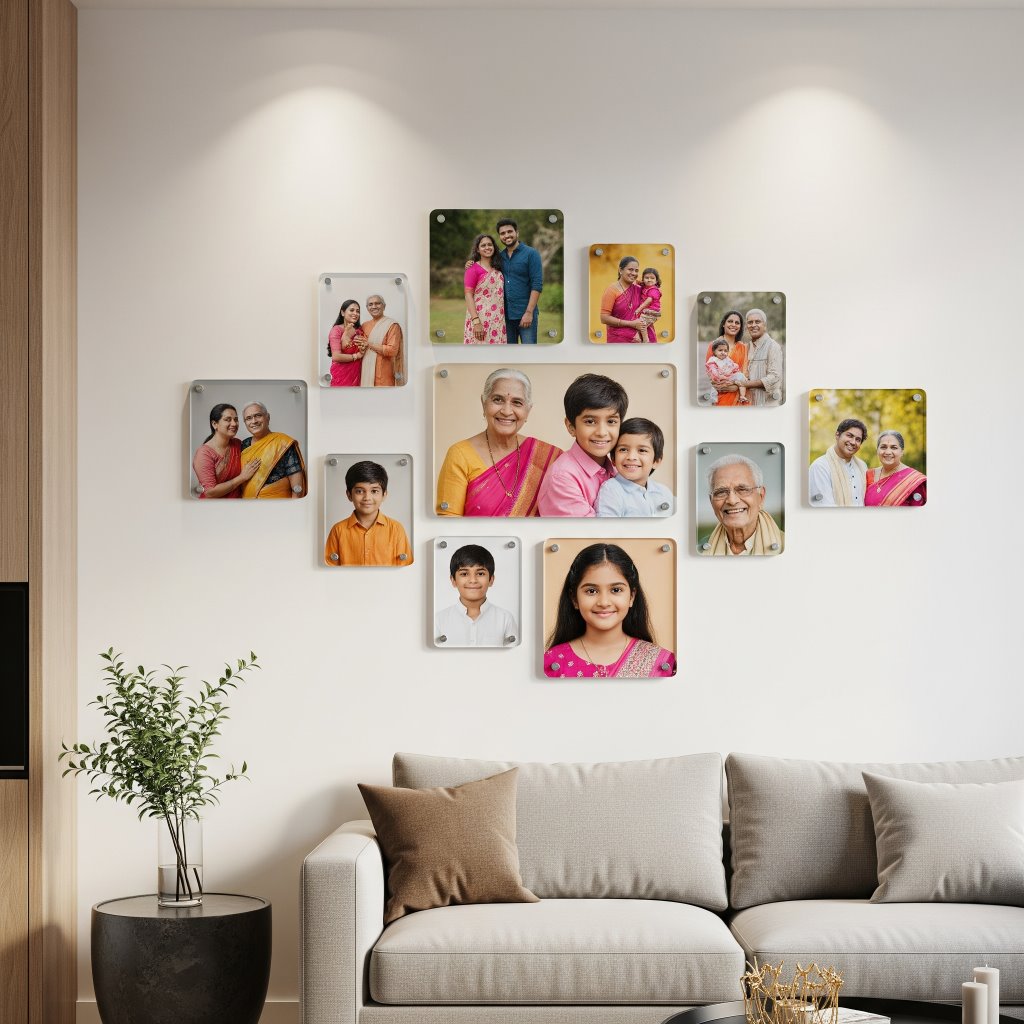 Square Round Mini Acrylic Wall Gallery