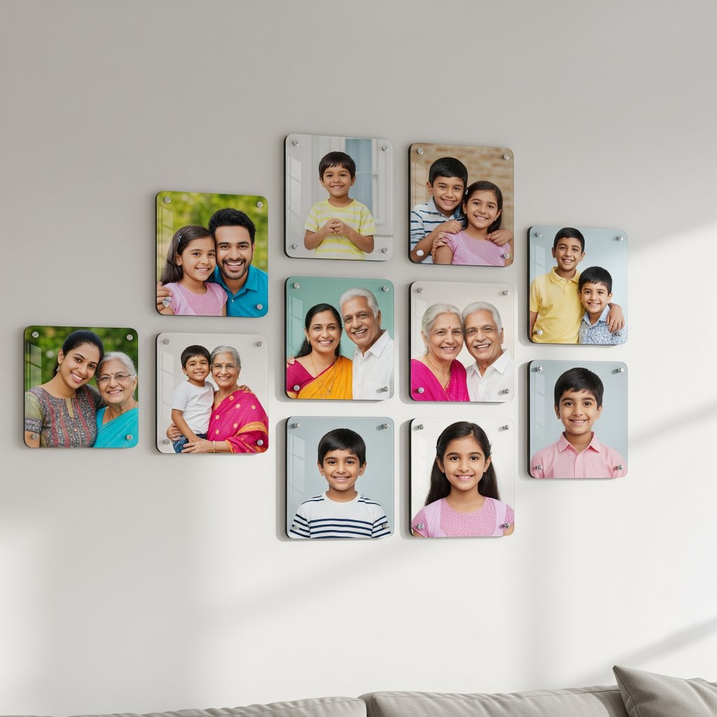 Square Round Mini Acrylic Wall Gallery