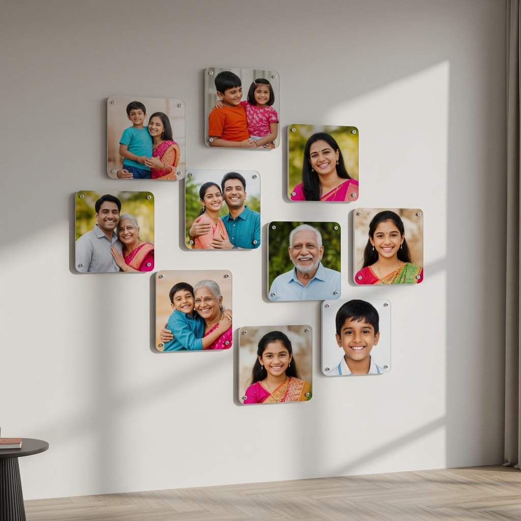 Square Round Mini Acrylic Wall Gallery