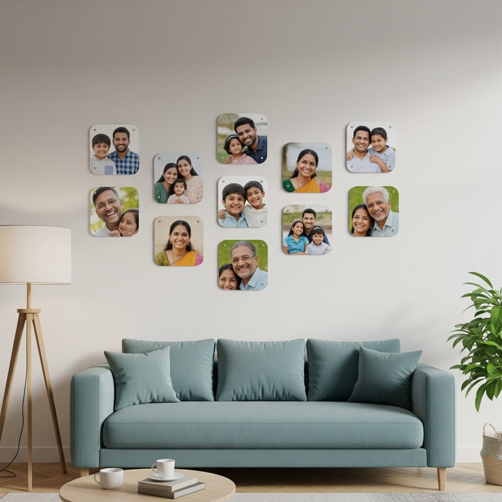 Square Round Mini Acrylic Wall Gallery