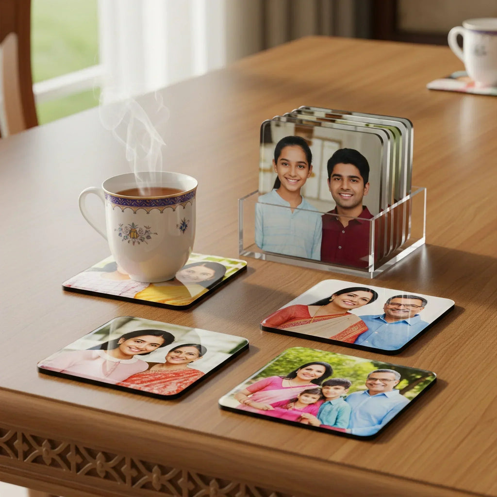 Depth Corners Shape Tea Coasters
