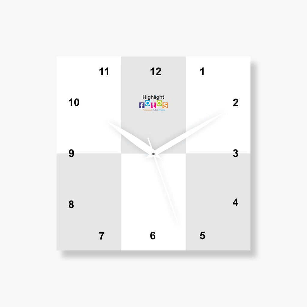 6 Pics Acrylic Photo Clock